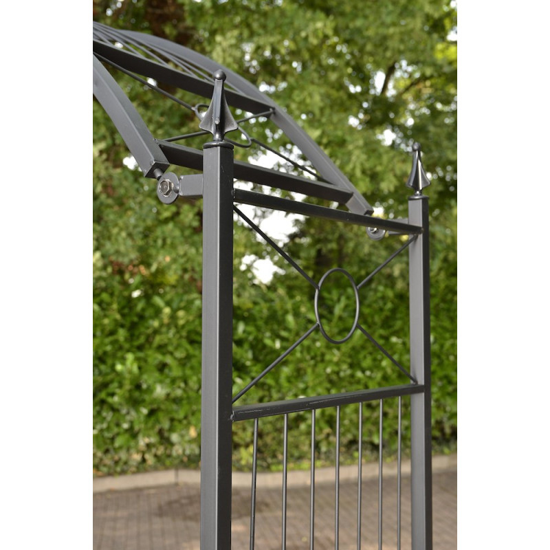 Arc à roses flexible noir