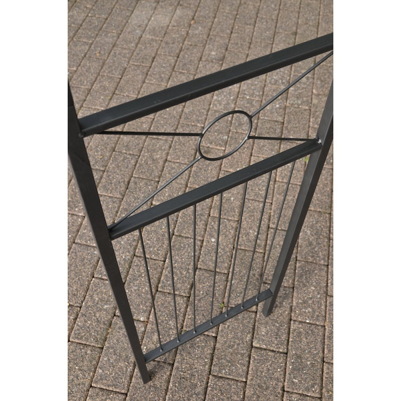 Arc à roses flexible noir