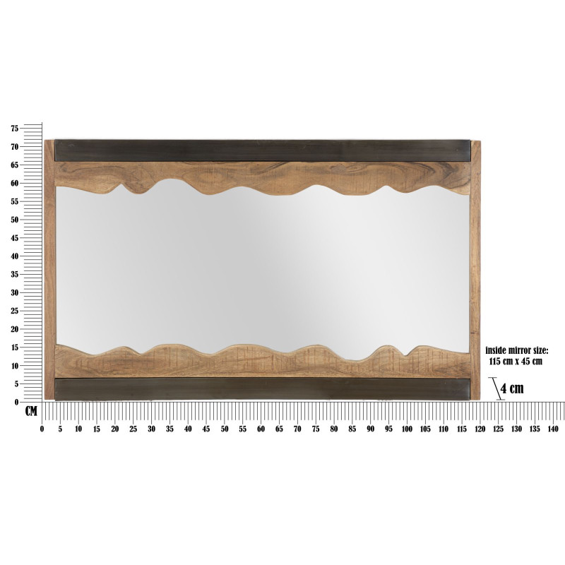MIROIR YELLOWSTONE CM 120X4X72 (BOIS D'ACACIA NILOTICA)