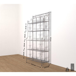 Étagère in Ferro Ciara bronzo