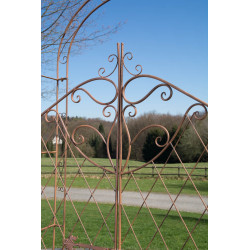 Arche de roses avec portail Melissa brun antique