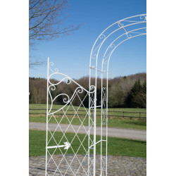 Arco per Piante Rampicanti Melissa bianco antico