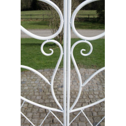 Arco per Piante Rampicanti Melissa bianco antico