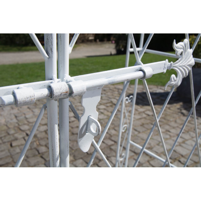 Arche de roses avec portail Melissa blanc antique