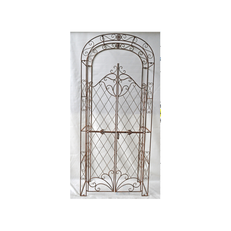 Arche de roses avec portail Melissa blanc