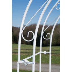 Arche de roses avec portail Melissa blanc