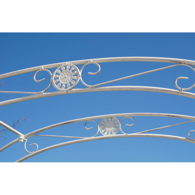 Arco de Jardín con Puerta Melissa Crema antiguo