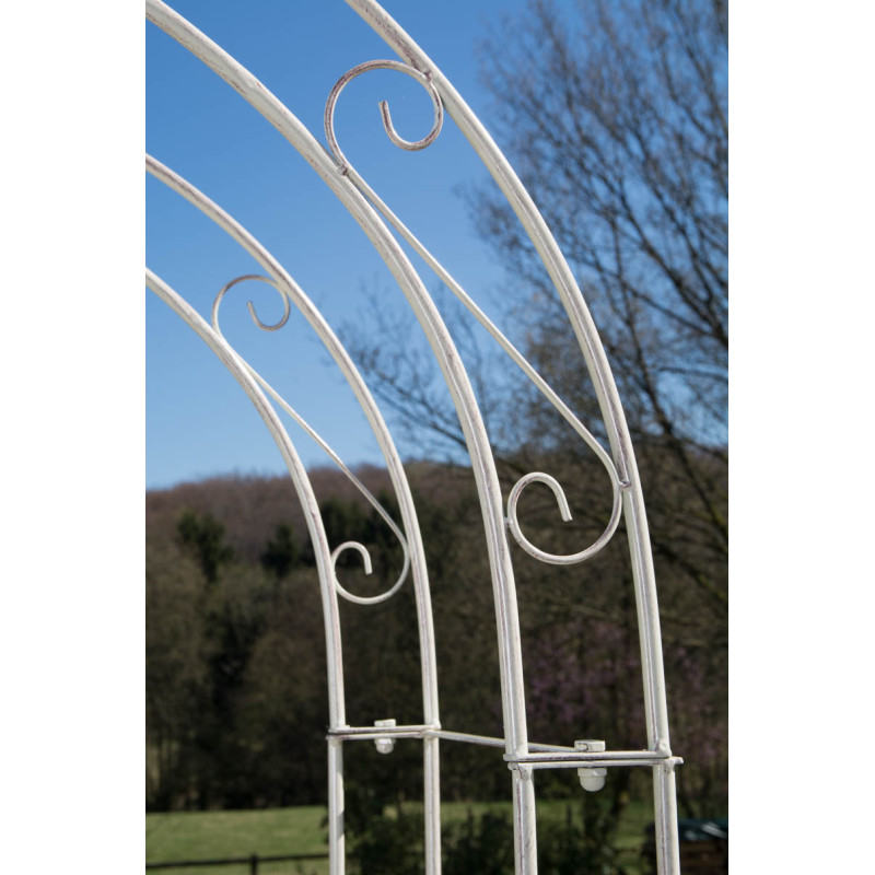 Arco de Jardín con Puerta Melissa Crema antiguo