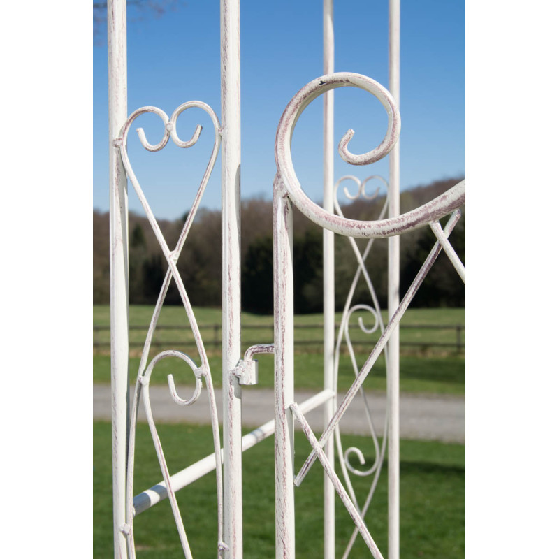 Arco de Jardín con Puerta Melissa Crema antiguo