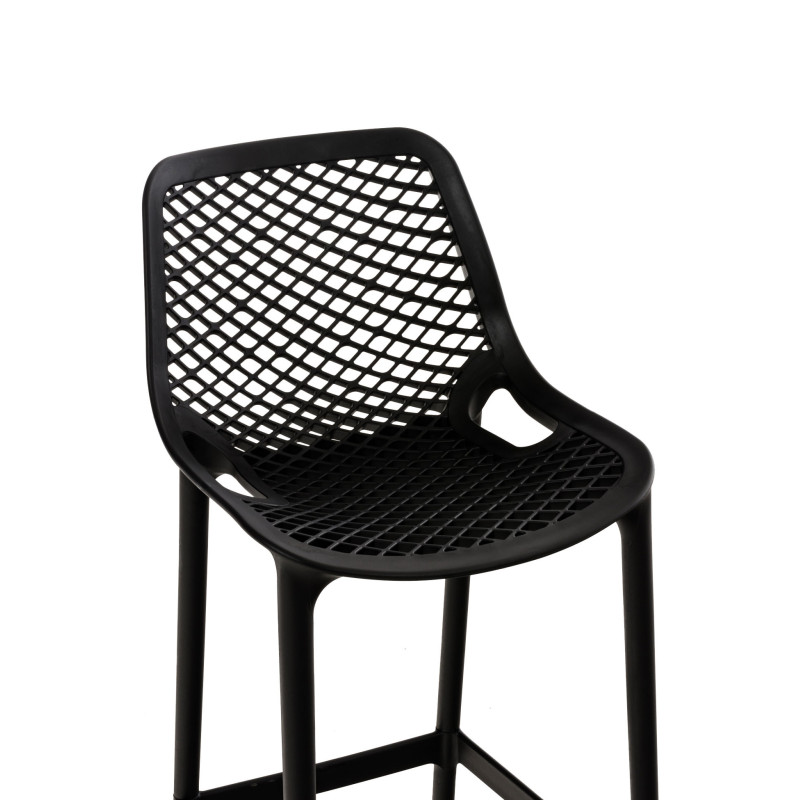Ensemble de 2 tabourets de bar Air noir