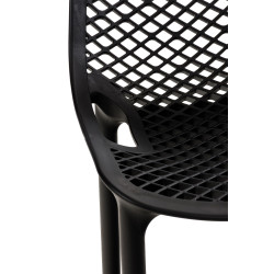 Ensemble de 2 tabourets de bar Air noir