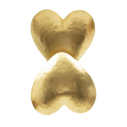 APPLIQUE COEUR DORÉ CM 25,5X15X24