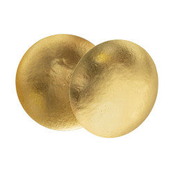 APPLIQUE RONDE DORÉ CM Ø 26X13