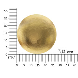 APPLIQUE RONDE DORÉ CM Ø 26X13
