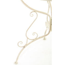 Mesa jardin Amanda Ø 70 cm Crema antiguo