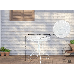 Mesa de Jardín Hari Blanco