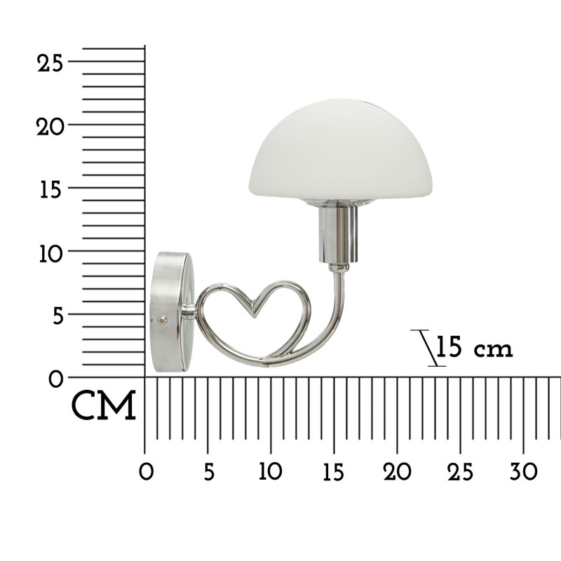 LOVY APPLIQUE ARGENTÉE CM 23X15X22