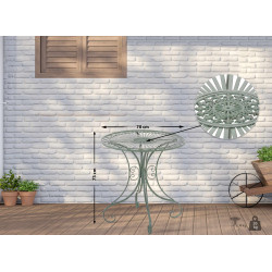 Table Hari vert antique