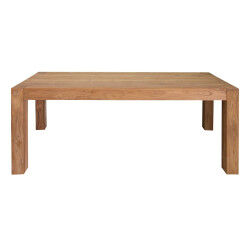 Table de Salle à Manger Home ESPRIT Marron bois de teck 200 x 100 x 76 cm