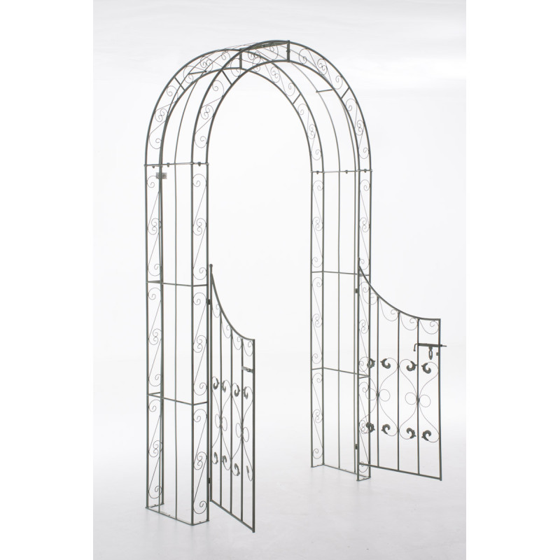 Arco de Jardín con Puerta Sina Verde antiguo