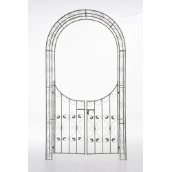 Arc de rose avec portail Sina vert antique