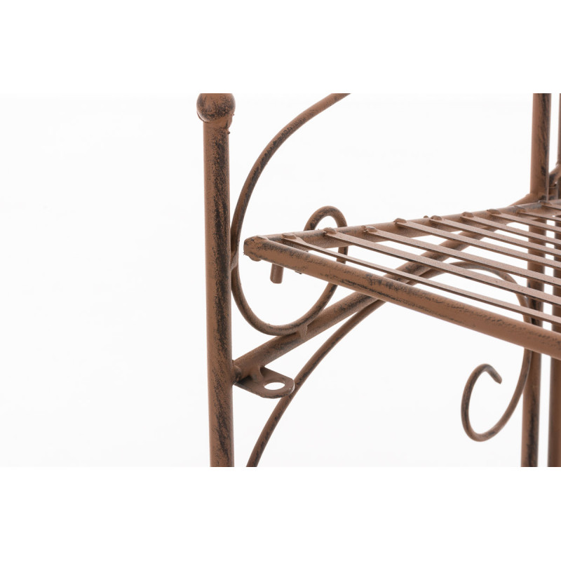 Estantería Plegable Decorativa Lenja Marrón antiguo