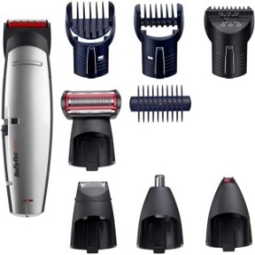 Tondeuse multi-usages - BaByliss - E837E - X-10 pour tous les styles utilisation avec ou sans fil, 5 accessoires