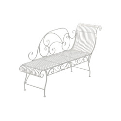 Banc de jardin Karma blanc