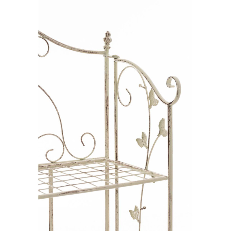 Estantería de Hierro Plegable Arona Crema antiguo