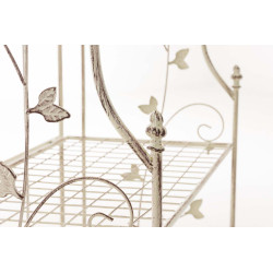 Estantería de Hierro Plegable Arona Crema antiguo