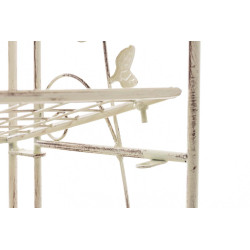 Estantería de Hierro Plegable Arona Crema antiguo