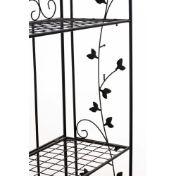 Estantería de Hierro Plegable Arona Negro