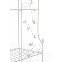 Estantería de Hierro Plegable Arona Blanco