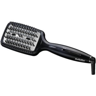 Brosse Chauffante Babyliss HSB101E - Smoothing Heated Brush - Céramique - pour un lissage rapide et facile