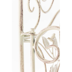 Estantería de Hierro Plegable Flora Crema antiguo