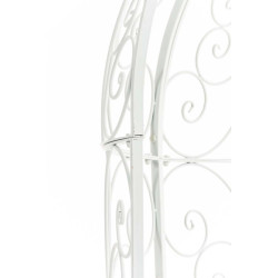 Pavillon semi-ouvert Rosie avec banc blanc