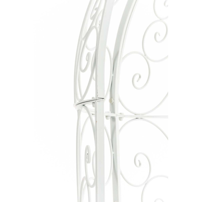 Pavillon semi-ouvert Rosie avec banc blanc