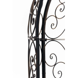 Pavillon semi-ouvert Rosie avec banc bronze