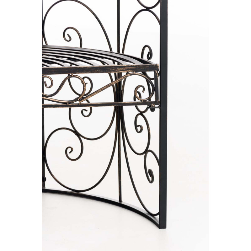 Pavillon semi-ouvert Rosie avec banc bronze