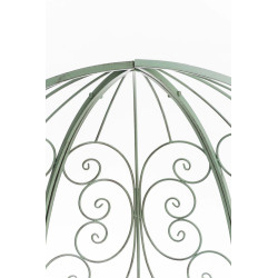 Pavillon semi-ouvert Rosie avec banc vert antique