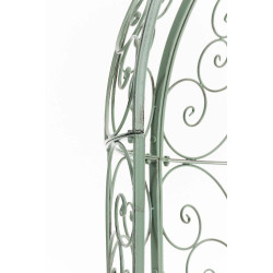 Pavillon semi-ouvert Rosie avec banc vert antique