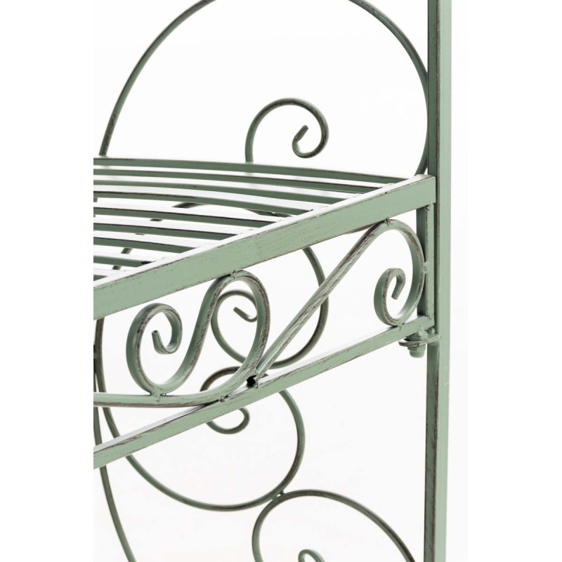 Pavillon semi-ouvert Rosie avec banc vert antique