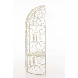 Pavillon semi-ouvert Rosie avec banc crème antique