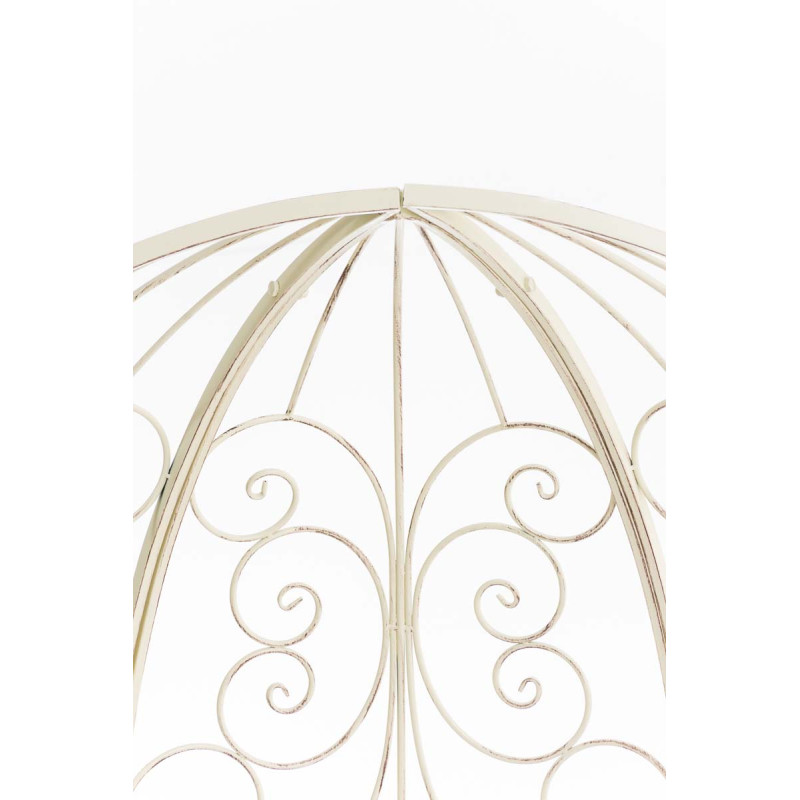 Pavillon semi-ouvert Rosie avec banc crème antique