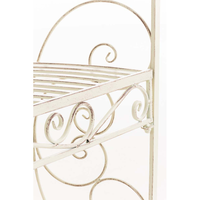 Pavillon Rosie semi-enterr? avec banc ancien couleur cr?me