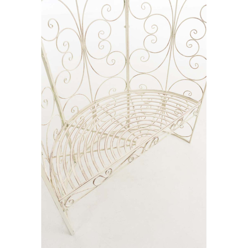 Pavillon semi-ouvert Rosie avec banc crème antique