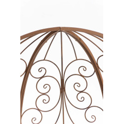 Pavillon semi-ouvert Rosie avec banc brun antique