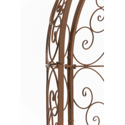 Pavillon semi-ouvert Rosie avec banc brun antique