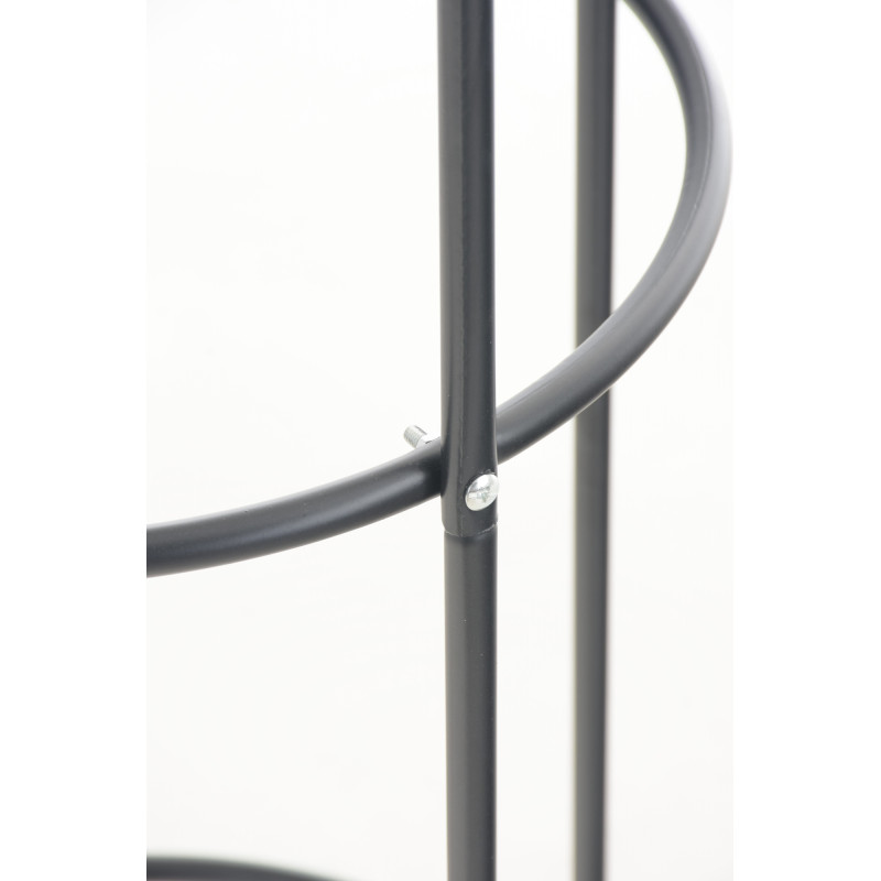 Ensemble de 2 colonnes roses Romantika V2 noir