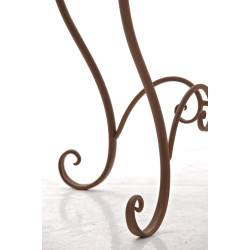Table Indra marron antique
